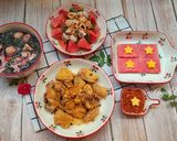 Hình bước làm 3 của món Cờ đỏ sao vàng đơn giản dễ làm