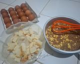 Foto langkah ke 1 dari resep Puding Roti Tawar Cokelat.