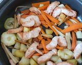 Zöldséges csirke rangú recept fázis 5 fotója