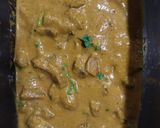 A picture of step 4 of Mushroom ghee roast.