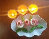 A picture of step 4 of Diwali rose flower mithai (sweet) 🪔♥️🪔.