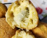 Foto del paso 8 de la receta: 🧀💣Bombas de papa al roquefort 💣🧀