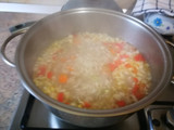 Sopa de carne picada con yogur griego
