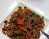 A picture of step 5 of Stir fry gas meat.