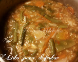 Foto del paso 12 de la receta: Arroz integral caldoso con lentejas rojas y verduras de temporada