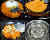 A picture of step 2 of Sweet Papaya Burfi.