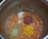 A picture of step 3 of Green Tuvar purple yams sabji.