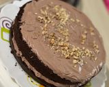 عکس مرحله 3 از دستور کیک کره ای شکلاتی با فیلینگ گاناش