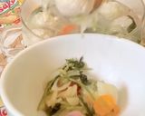 Foto langkah ke 5 dari resep Sup Bola-bola ayam makaroni.