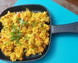 A picture of step 4 of Paneer bhurji.