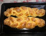 Foto del paso 7 de la receta: Pan trenzado dulce, con semillas de sésamo