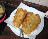 Foto del paso 6 de la receta: San Jacobo de merluza con salsa verde y papas cocidas