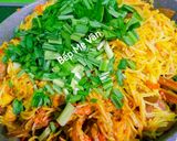 Hình bước làm 4 của món Bún xào nghệ lòng