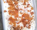 A picture of step 5 of Fresco style Dahi barray.