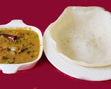 A picture of step 8 of Appam with kadalai curry (chickpea masala curry).