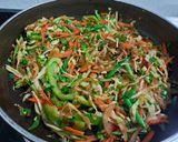 A picture of step 3 of Vegetable Wrap.
