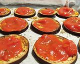 Une image de l'étape 2 de Pizzas sans gluten aux aubergines.