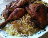 صورة لخطوة 12 من وصفة رز بالزعفران بحشو البصل ودجاج بالفرن