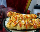 Foto langkah ke 5 dari resep Roti sosis keju simple.