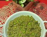 A picture of step 8 of Green Soya Matar Keema Mumbai Style.