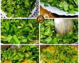 A picture of step 2 of Moong Daal Palak.