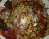 A picture of step 4 of Chana chat recipe.