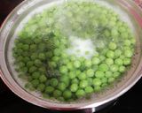 Foto del paso 1 de la receta: Guisantes salteados con jamón y huevo