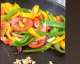 A picture of step 3 of Smokie and Pepper Stir Fry.