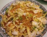 高麗菜炒冬粉的食譜步驟5照片