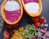 Foto del paso 8 de la receta: Papaya rellena tropical 🏝️🥭🥝🍇🍓🥥