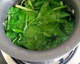 A picture of step 1 of Creamy Palak paneer.