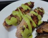 Foto del paso 8 de la receta: Pinchos de pollo con berenjenas salteadas teriyaki🍗🥙🧆