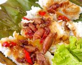 Foto langkah ke 4 dari resep Nasi Bakar Cumi.