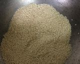 A picture of step 4 of Til chikki.