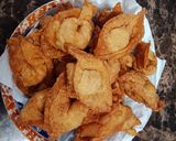 Foto langkah ke 4 dari resep Pangsit goreng isi ayam.