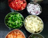 A picture of step 1 of Mixed veg masala vermicelli (namkeen sevai).