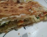 A picture of step 8 of Muttabaq style pie.