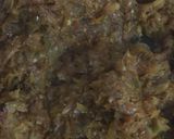 A picture of step 4 of Bharwan Karela.