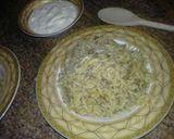 A picture of step 5 of Lebanese Makmoura or Rice with Cabbage.