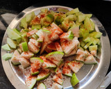 A picture of step 2 of Guava cucumber salad.