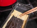 Japanese seaweed tamagoyaki - rolled omelette