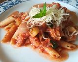 Foto del paso 4 de la receta Macarrones integrales con atún y calabacín