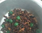 A picture of step 1 of Trinidad black fruit cake.