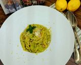 Cukkinikrémes spagetti mentával és citrommal/ Spaghetti con le zucchine recept fázis 10 fotója