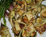 Foto del paso 6 de la receta: Fideos guisados con alcachofas, espárragos y chirlas