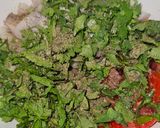 A picture of step 1 of Shirazi salad Arabic salad.