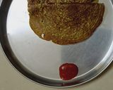A picture of step 3 of Green peas chilla.