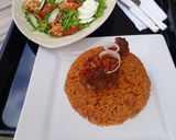 A picture of step 8 of Nigerian Party Jollof Rice.
