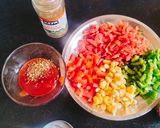 A picture of step 1 of Cheese burst pizza 🍕🍕😋 kids favourite.