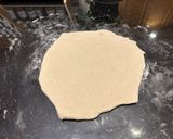 A picture of step 1 of Cast Iron Skillet Pepperoni Onion Pizza.